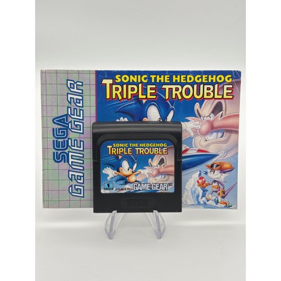 Game Gear Sonic The Hedgehog Triple Trouble Loose + Notice
