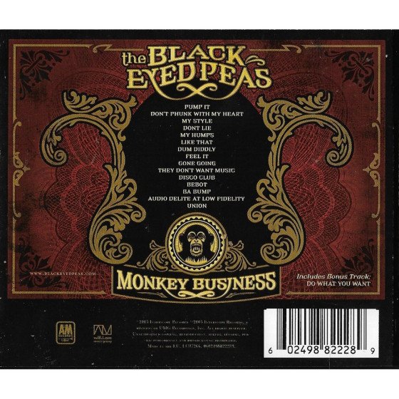 CD The Black Eyed Peas Monkey Business