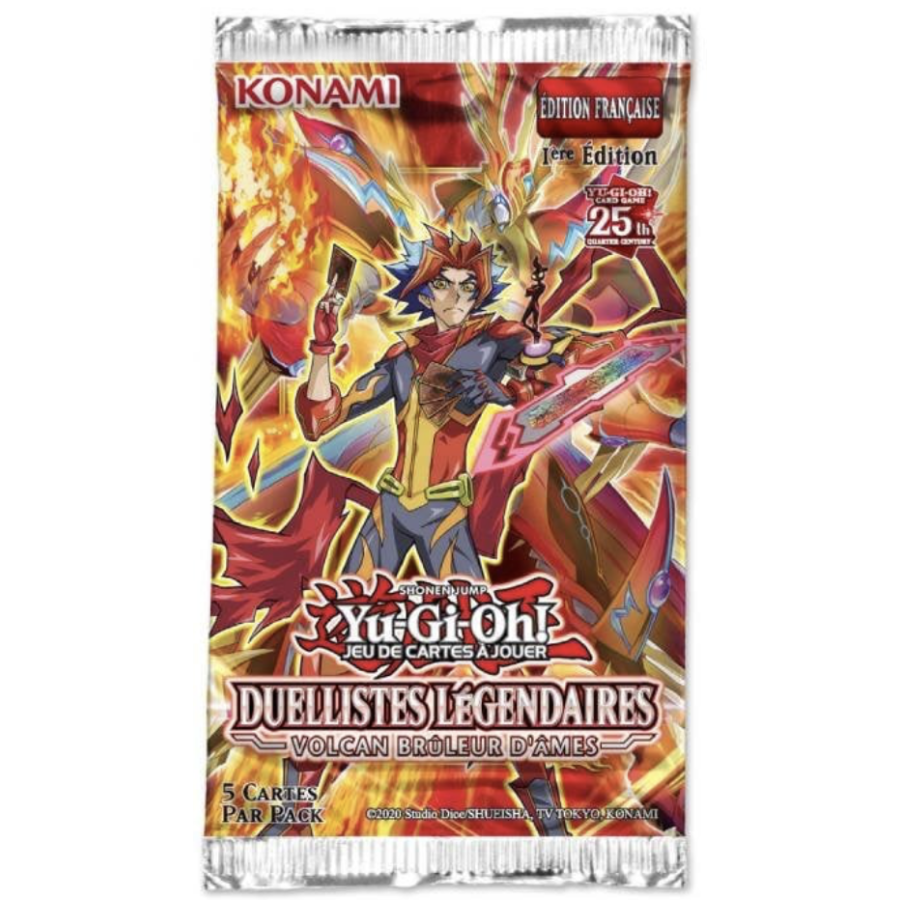 Booster Yu-Gi-Oh Duellistes Legendaires Volcan Bruleur D'ames