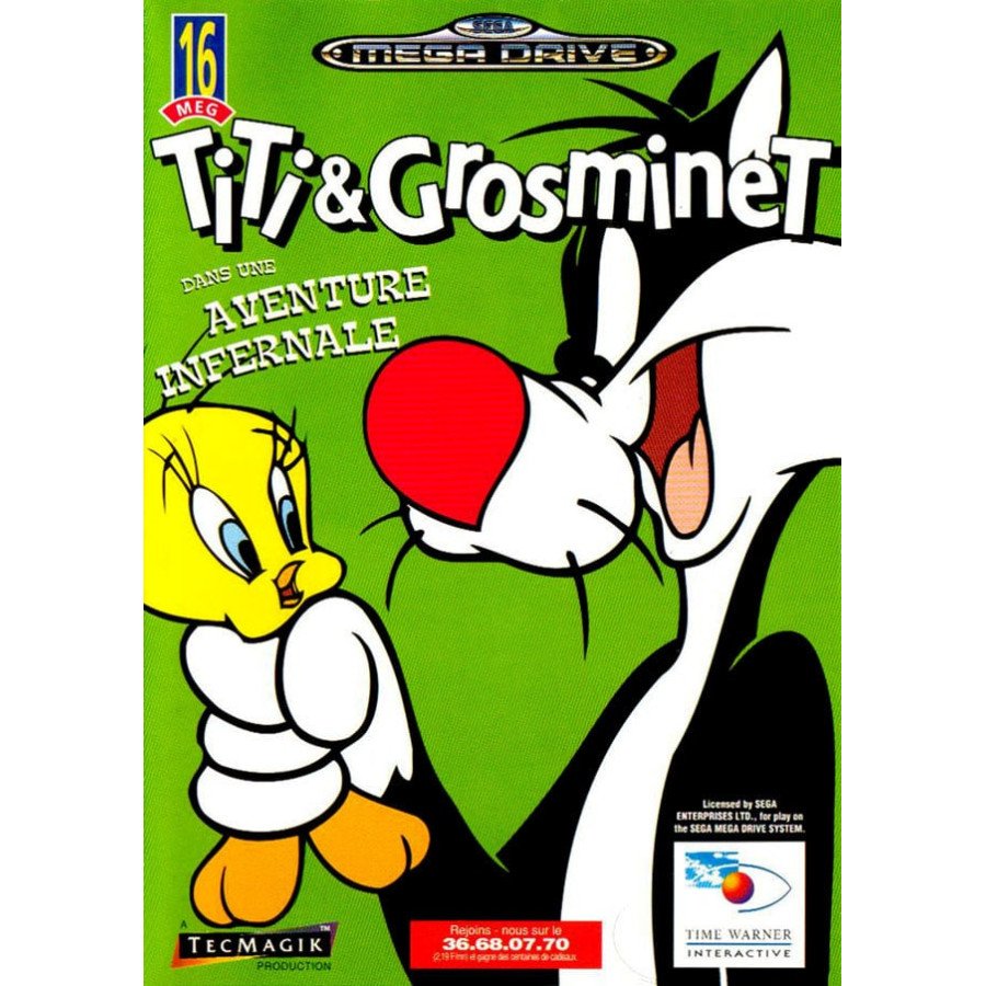 MegaDrive Titi & Grosminet Dans Une Aventure Infernale Sn