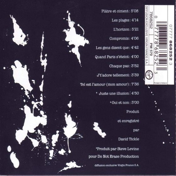 CD Jean-Louis Aubert Platre Et Ciment