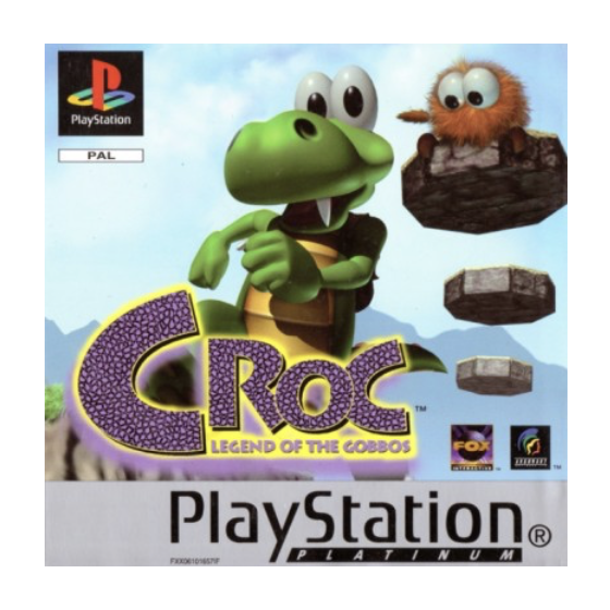 PS1 Croc Legend Of The Gobbos Plat Cib