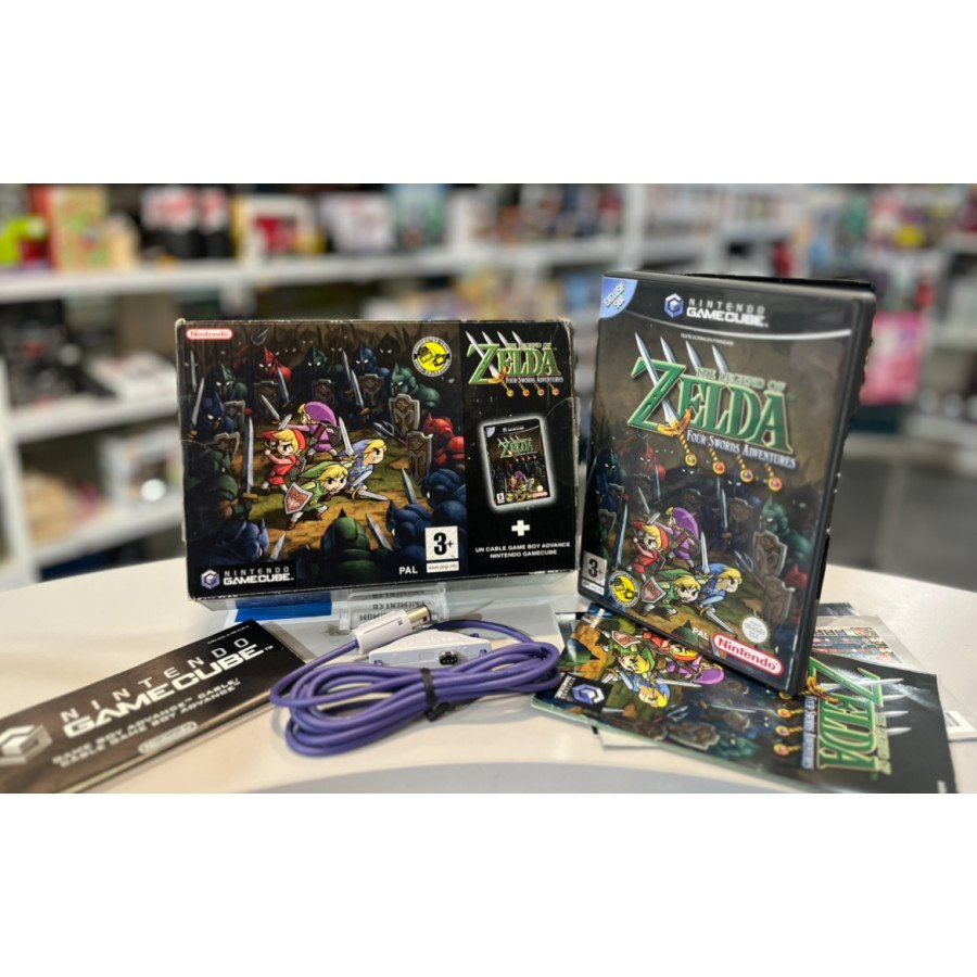 Pack jeu Gamecube Zelda four swords adventures cib