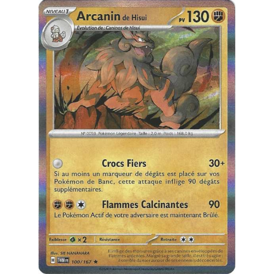 Arcanin De Hisui 100/167 Holo