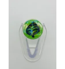 Badge petit format pokémon energie plante Holo