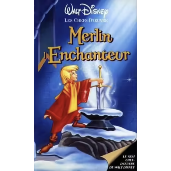 VHS Merlin l'Enchanteur Walt Disney les chefs d'œuvres