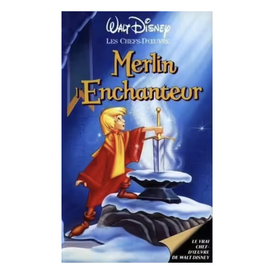 VHS Merlin l'Enchanteur Walt Disney les chefs d'œuvres