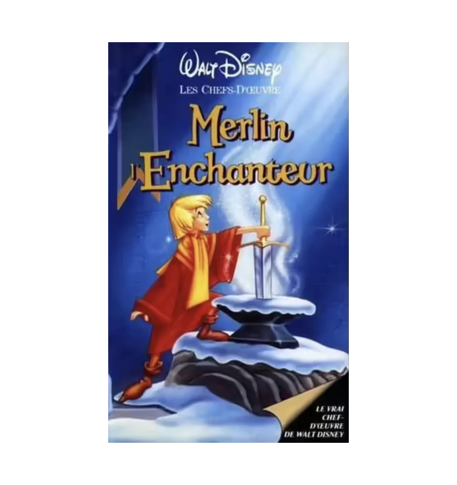VHS Merlin l'Enchanteur Walt Disney les chefs d'œuvres