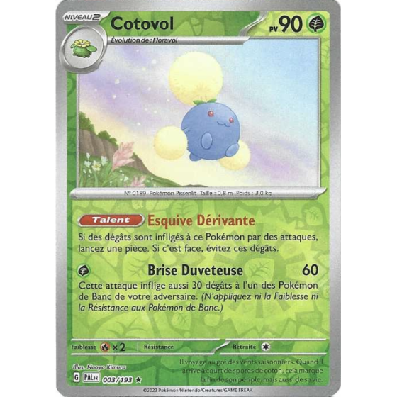 Cotovol 003/193 Reverse