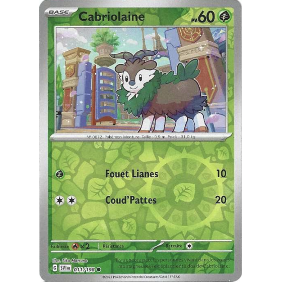 Cabriolaine 011/198 Reverse