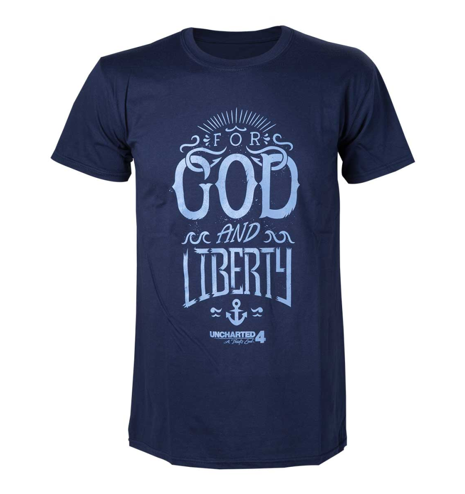 T-Shirt Uncharted 4 For God and Liberty (S)