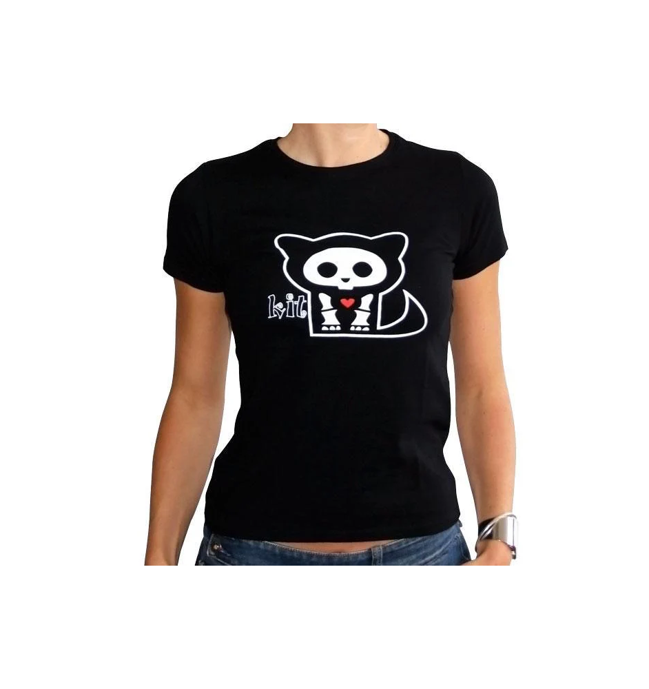 T-Shirt Skelanimals Femme Black Basic (L)
