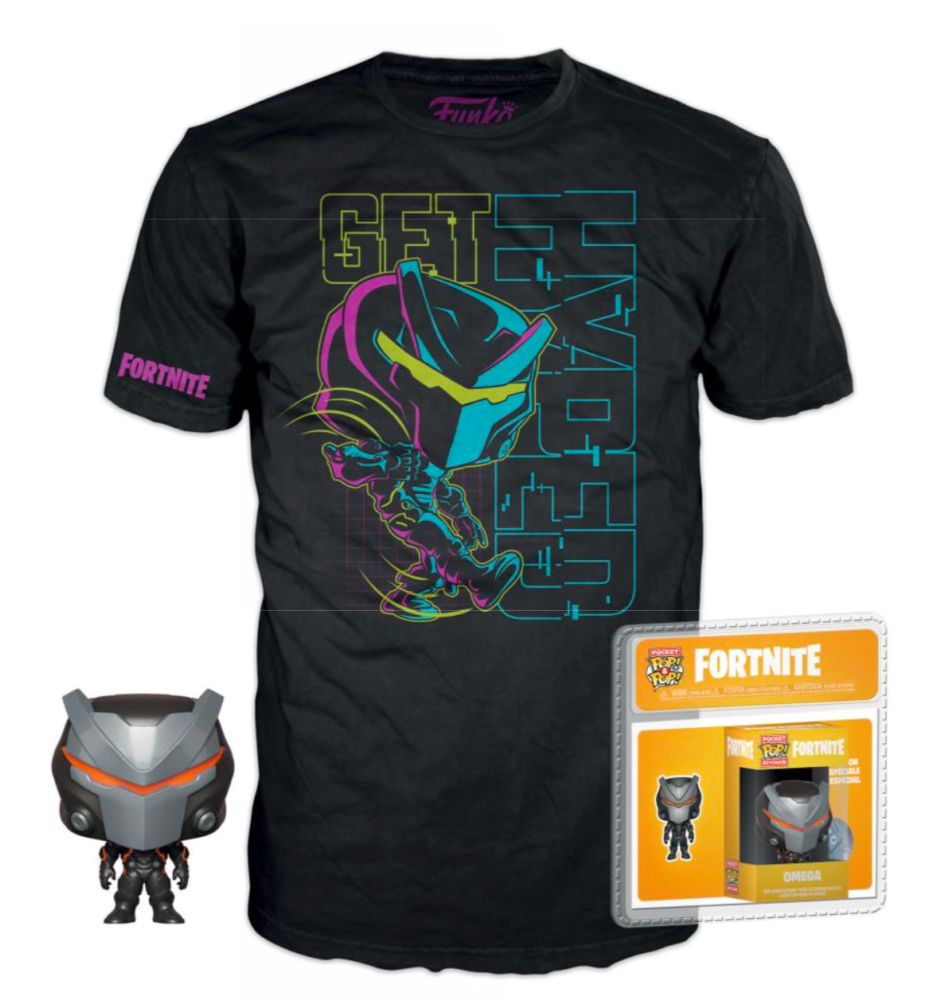 Boite cadeau T-Shirt POP fortnite + Pocket POP Omega (L)