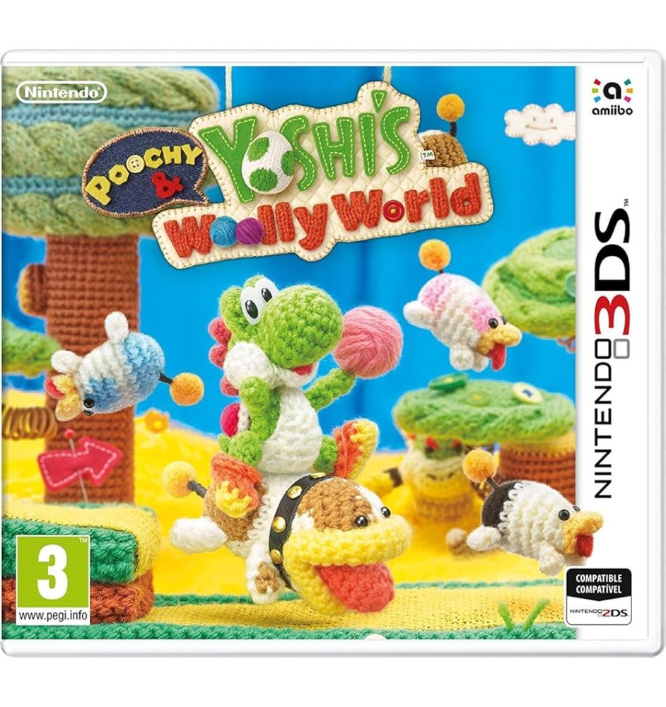 3DS Poochy & Yoshi's Woolly world cib