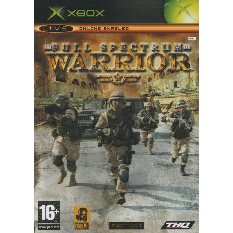 Xbox 1ere Full Spectrum Warrior Sn