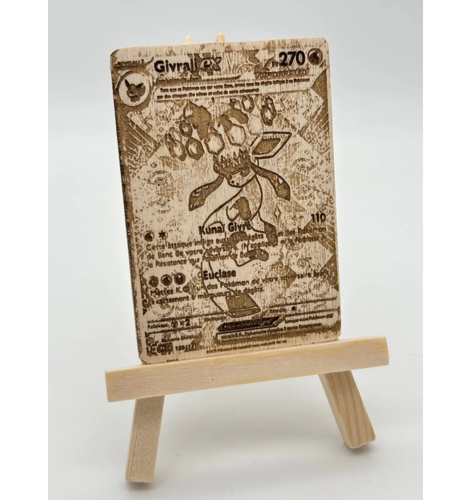 Gravure sur bois : Pokemon Givrali ex
