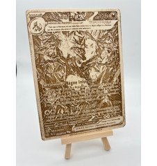 Gravure sur bois : Pokemon Dracaufeu EX teracristal