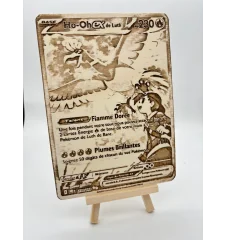 Gravure sur bois : Pokemon Ho-Oh EX EV10