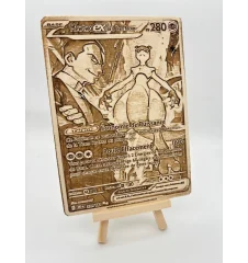 Gravure sur bois : Pokemon Mewtwo EX 231/182