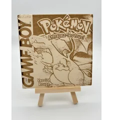 Gravure sur bois : GameBoy Pokemon version rouge