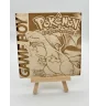 Gravure sur bois : GameBoy Pokemon version rouge