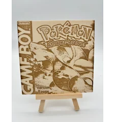 Gravure sur bois : GameBoy Pokemon version rouge