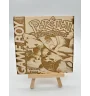 Gravure sur bois : GameBoy Pokemon version rouge