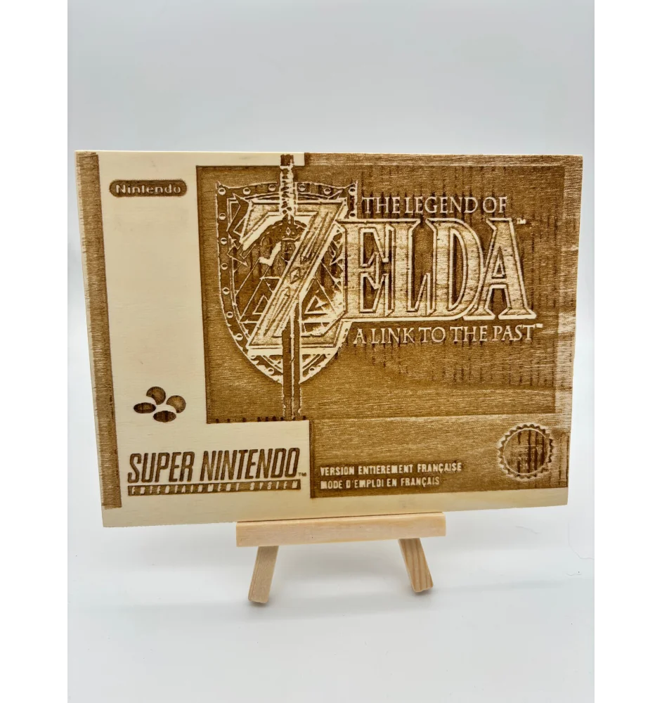 Gravure sur bois : Super Nintendo Zelda