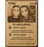 Carte personnalisée gravure sur bois