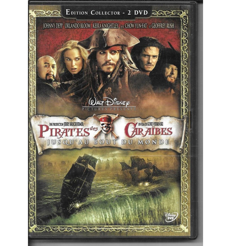 DVD Pirates des caraïbes 3 jusqu'au bout du monde