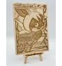 Gravure sur bois : Pokemon Emolga Ex 143/146