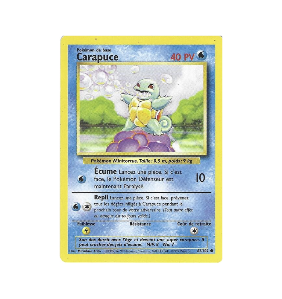 Carapuce 63/102