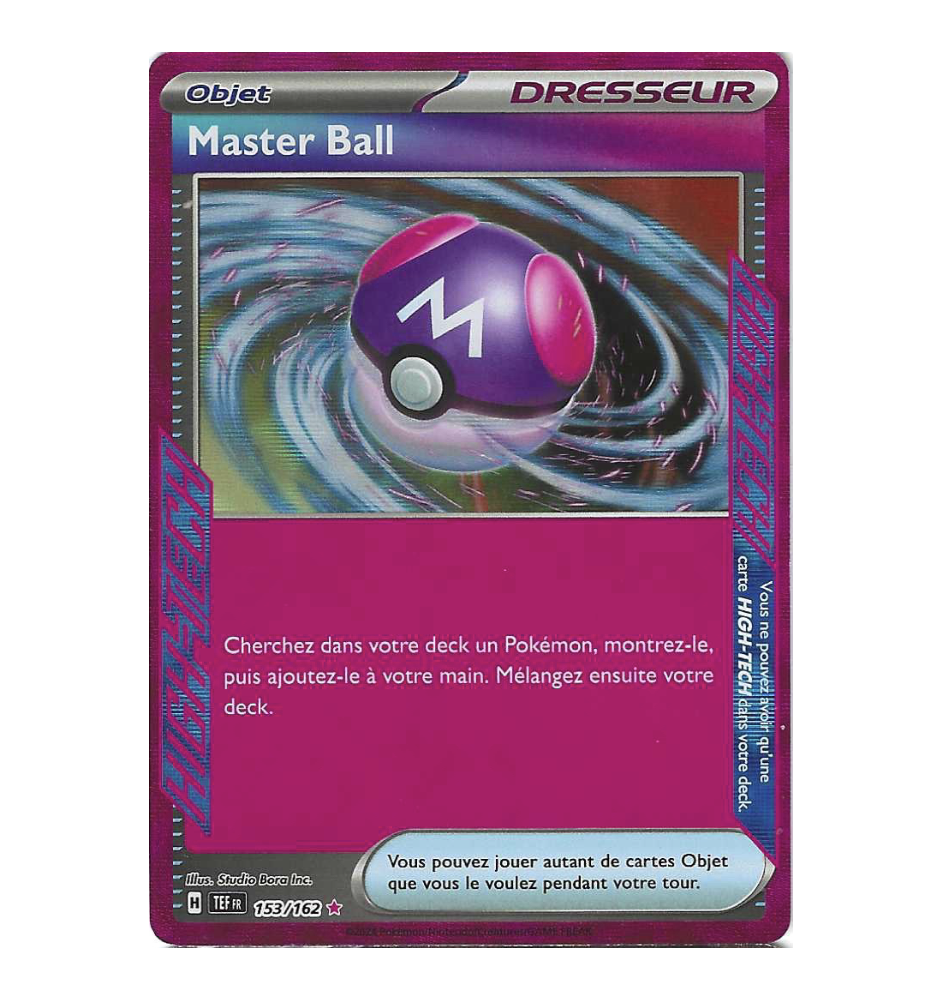Dresseur master Ball 153/162
