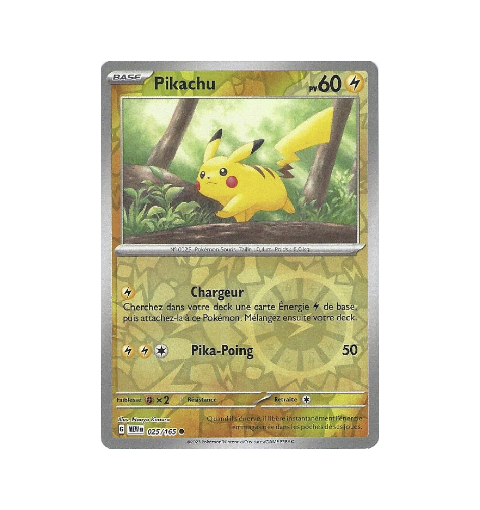 Pikachu 025/165 Reverse