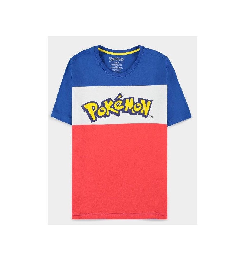 Pokemon Colour Block T-Shirt Homme XL