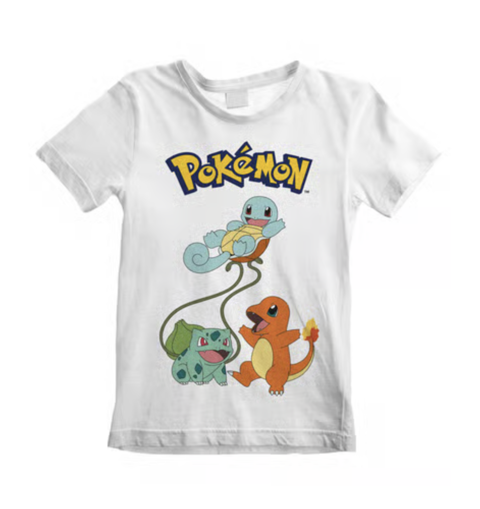 T-Shirt Pokemon Kids trio de départ 12/13 ans