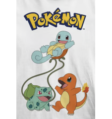 T-Shirt Pokemon Kids trio de départ 12/13 ans
