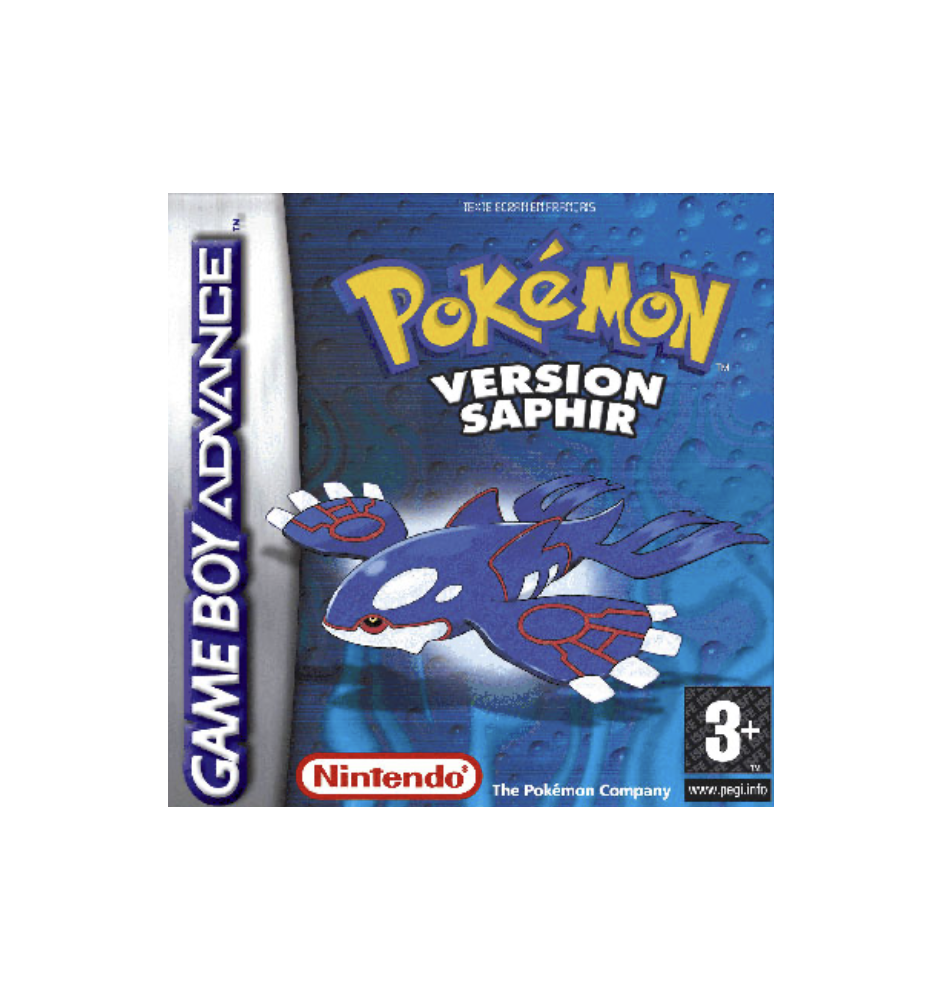 Game boy advance Pokemon Version Saphir loose pal Fra