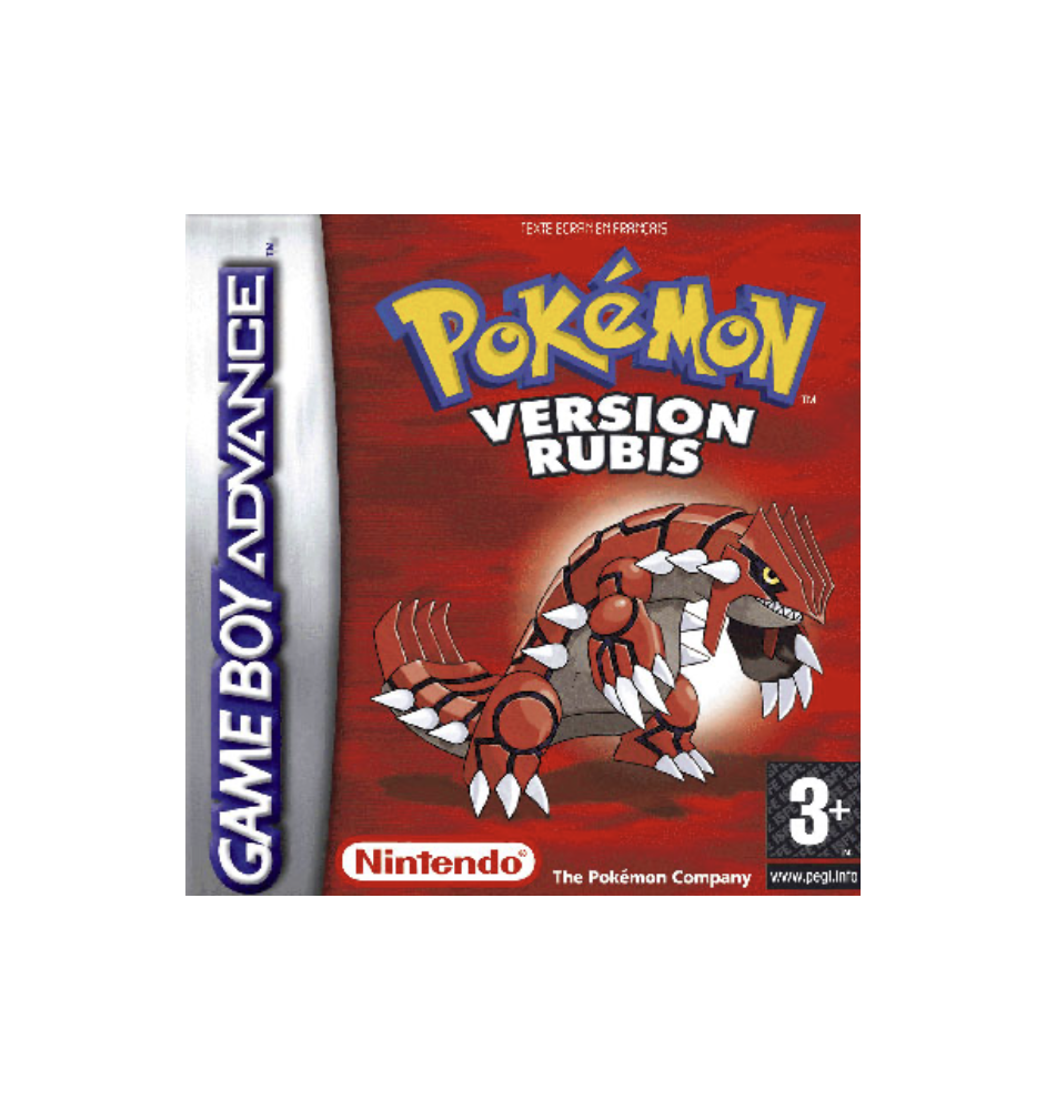 Gameboy Pokemon Version Rubis loose pal Fra