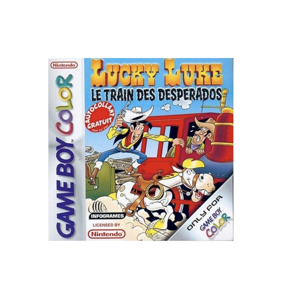 Game boy Lucky Luke Le Train Des Desperados loose Pal Fra
