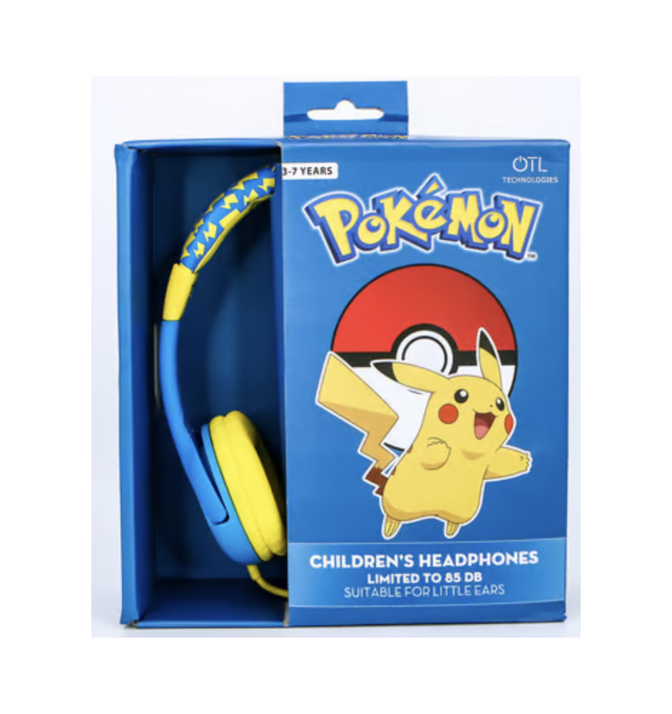 Casque Enfant / Ado Pokemon Pikachu + Micro Neuf