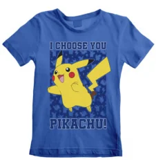Pokemon T-Shirt I Choose You Pikachu Enfant 12-13ans