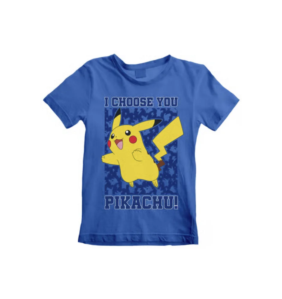 Pokemon T-Shirt I Choose You Pikachu Enfant 12-13ans