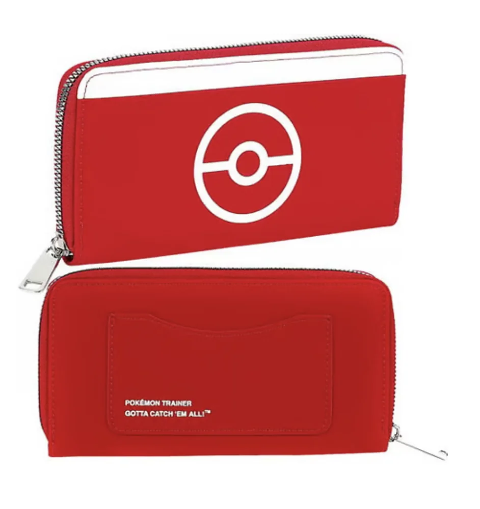 Pokémon Trainer Tech Portefeuille A Fermeture Eclair