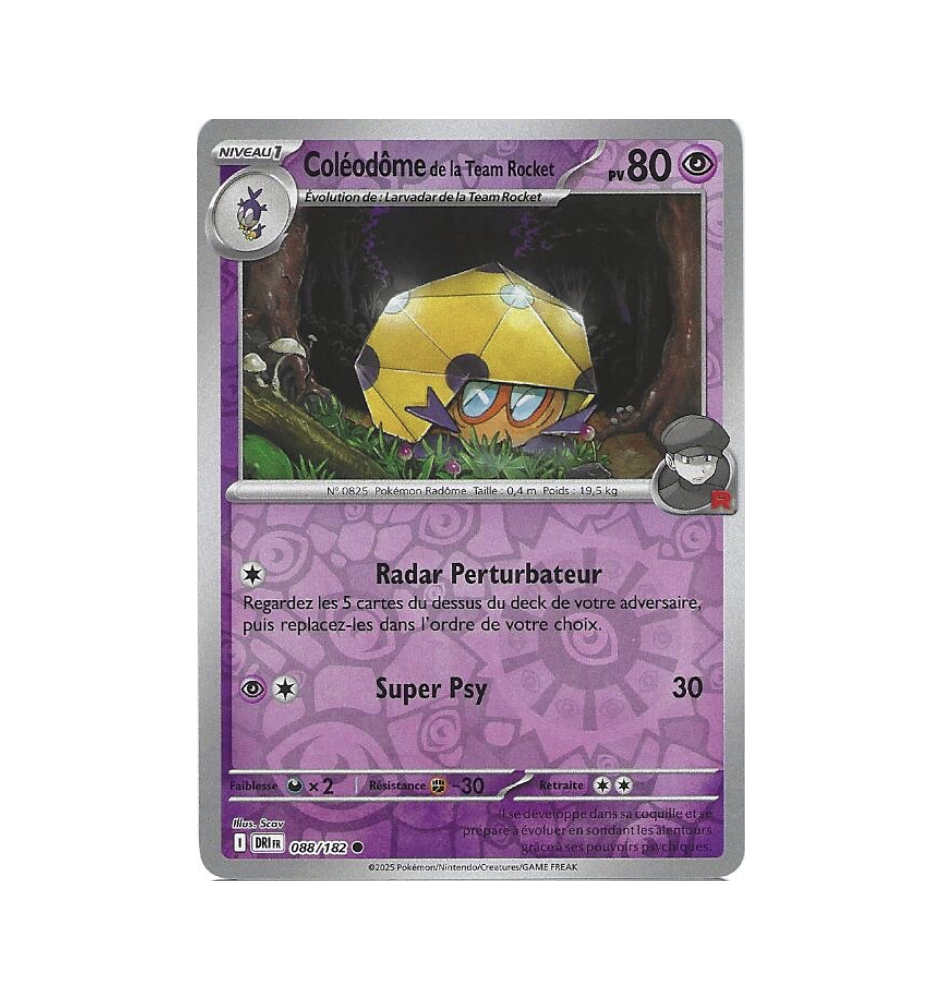 Coléodome De La Team Rocket 088/182 Reverse