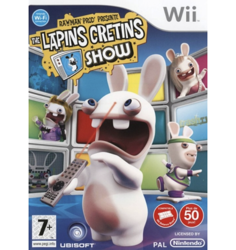 WII Rayman The Lapins Cretins Show Cib