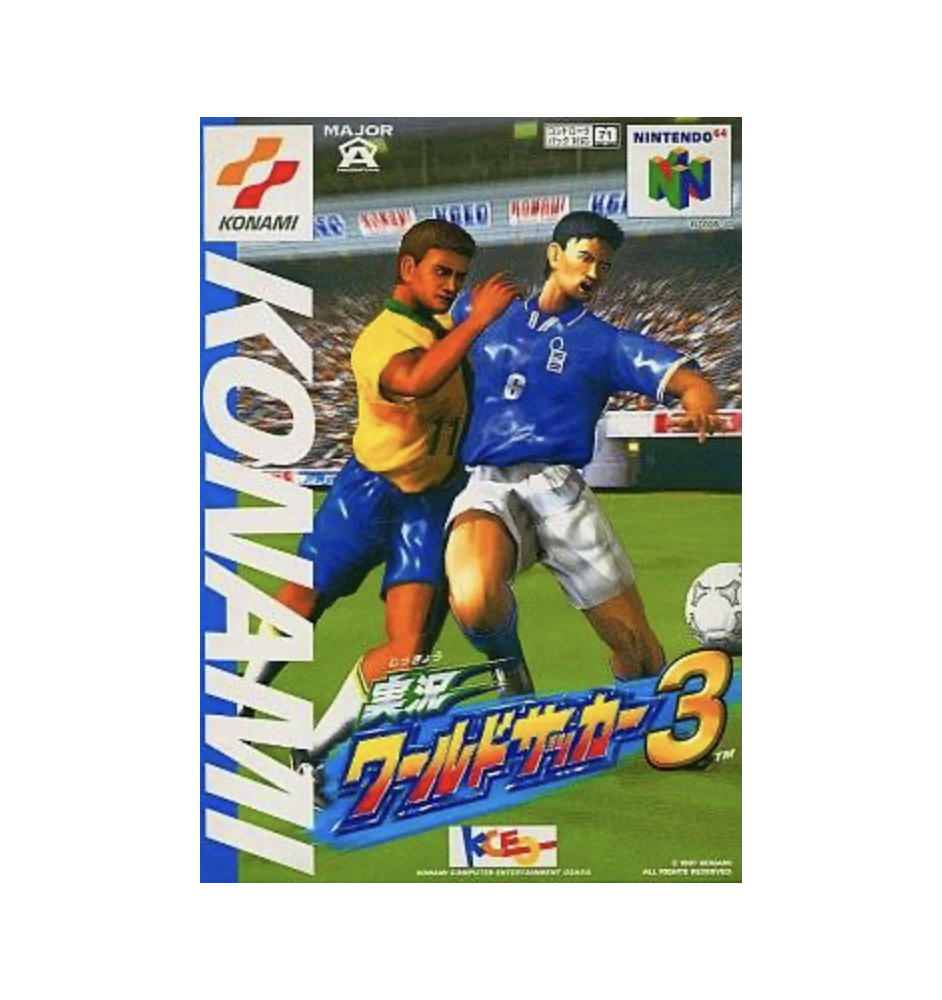 N64 Jikkyou world soccer 3 Loose Jap