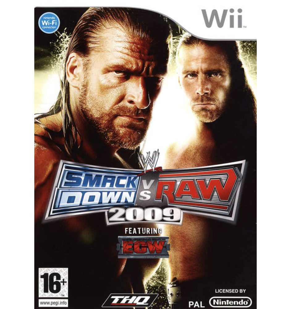 WII Smackdown Vs Raw Featuring ECW 2009 Cib