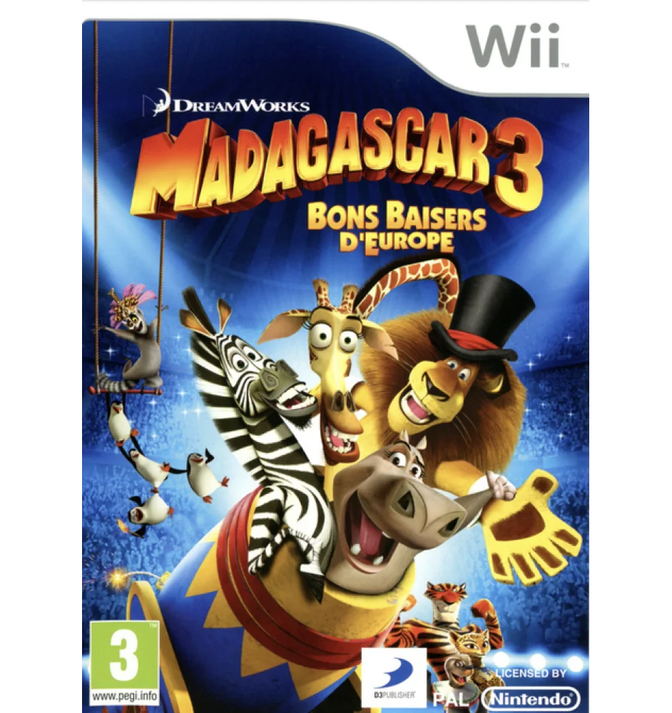 WII Madagascar 3 Bons Baisers d'Europe Cib