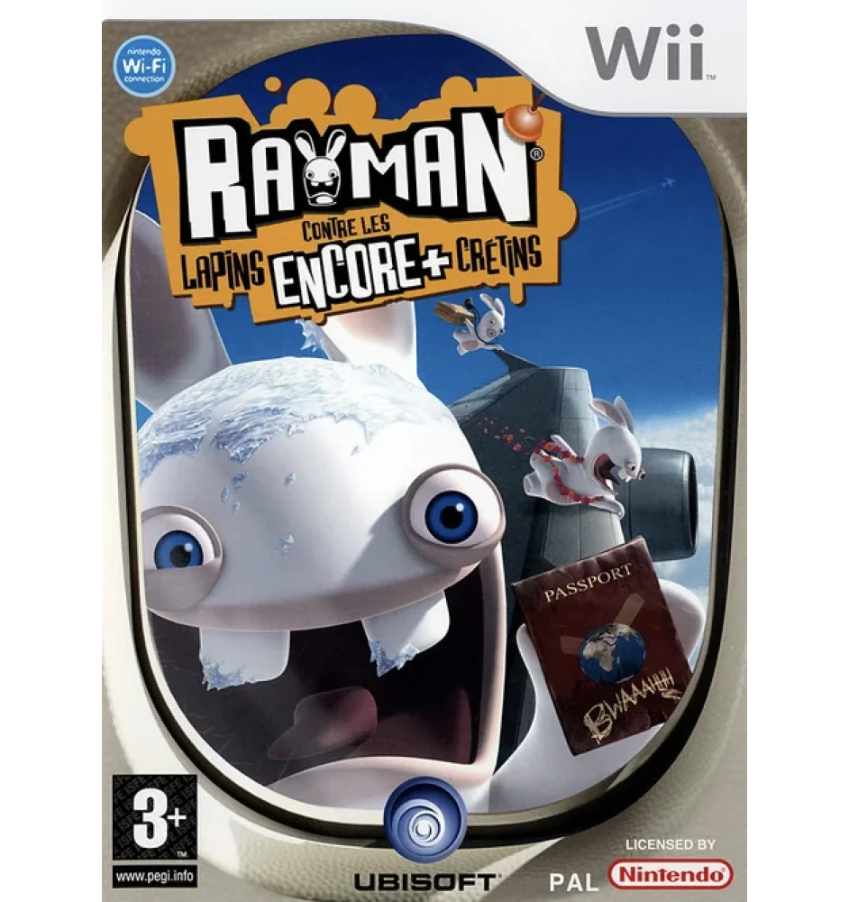 WII Rayman Contre Les Lapins Encore + Crétins Cib